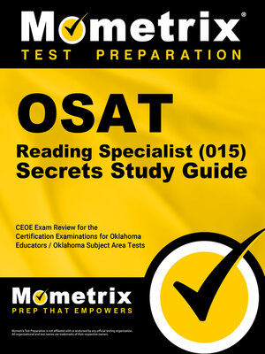 cover image of OSAT Reading Specialist (015) Secrets Study Guide